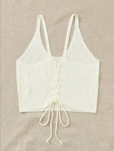 Crop Top para dama color blanco hueso
