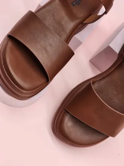 Sandalias Sabata para dama porto-2430 BROWN