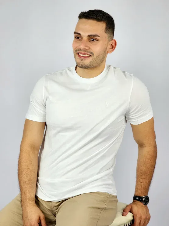 Camiseta American Eagle para caballero color blanco