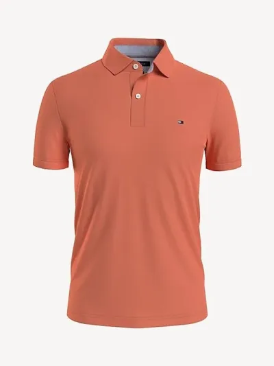 Camiseta Tommy Hilfiger Slim Fit para caballero color rosa aumado