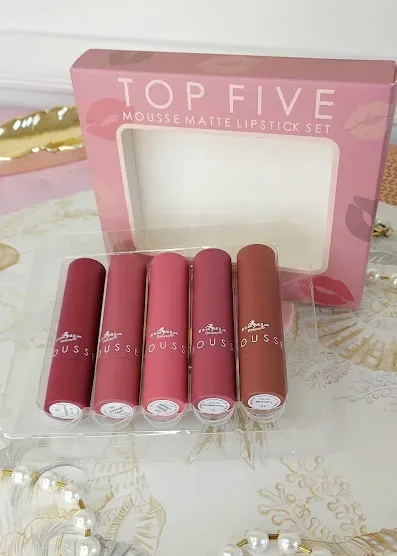 Set de lápiz labial Italia Deluxe  para dama colores mate