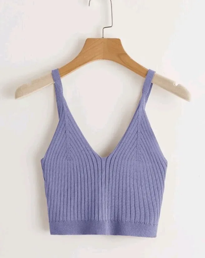 Crop top para dama color morado