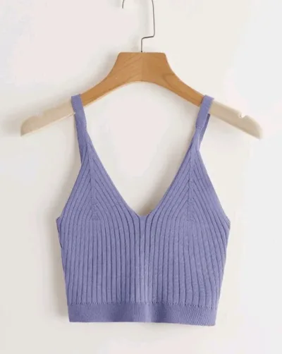 Crop top para dama color morado