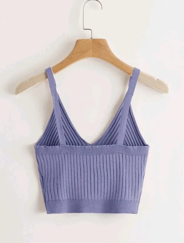 Crop top para dama color morado