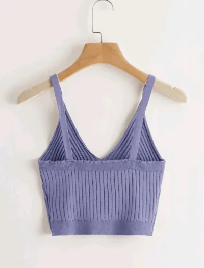 Crop top para dama color morado
