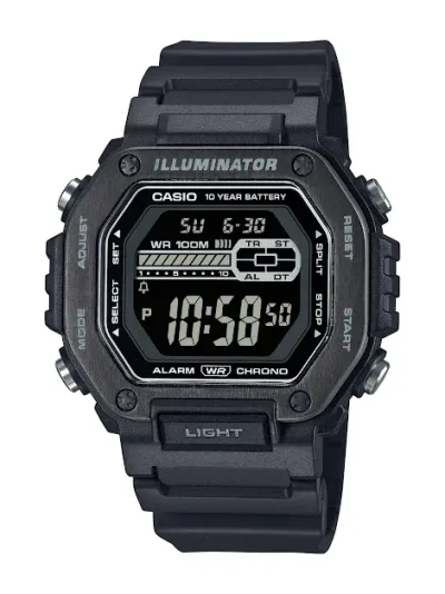 Reloj Casio para caballero MWD-110HB-1BVDF  COLOR NEGRO
