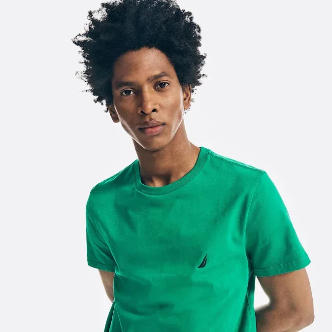 Camiseta Naútica para caballero color verde