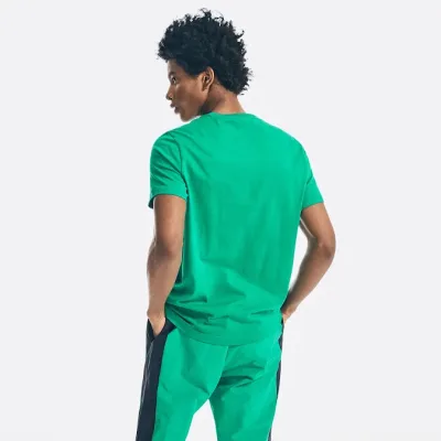 Camiseta Naútica para caballero color verde