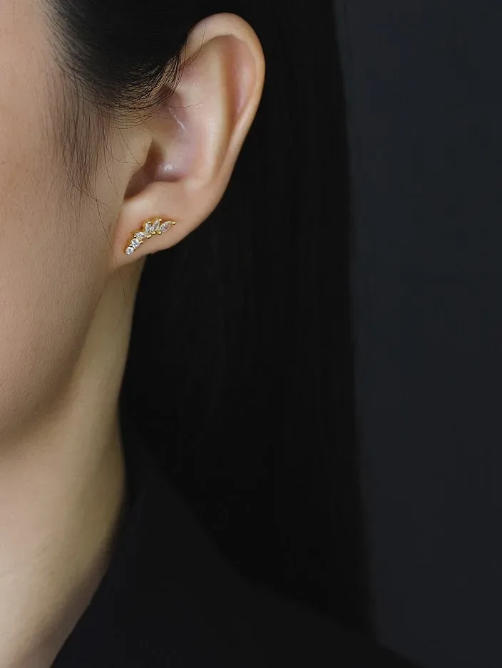Aretes para dama de plata