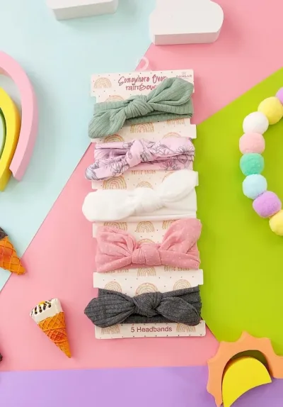 Conjunto de 5 vinchas de cabello para niña