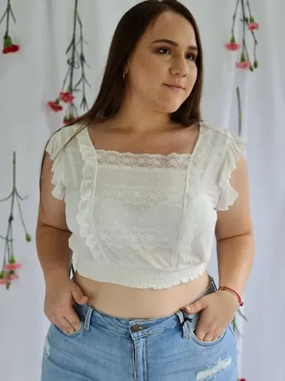 Blusa Bláshe para dama color blanco