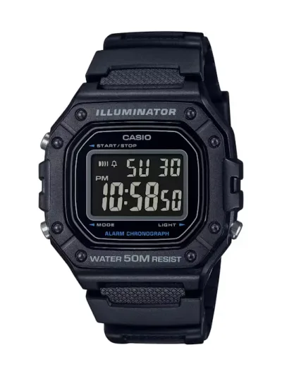 Reloj Casio para caballero W-218H-1BVDF COLOR NEGRO