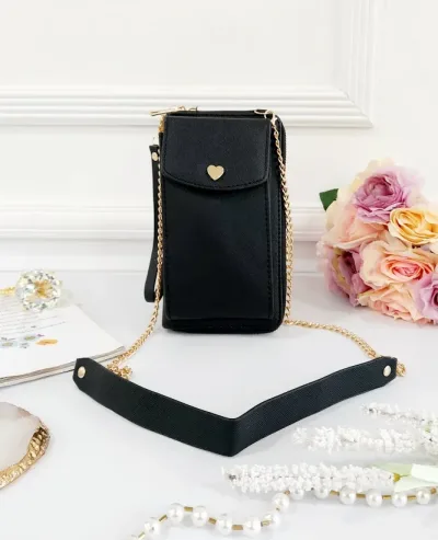 Cartera tipo bolso para dama color negro