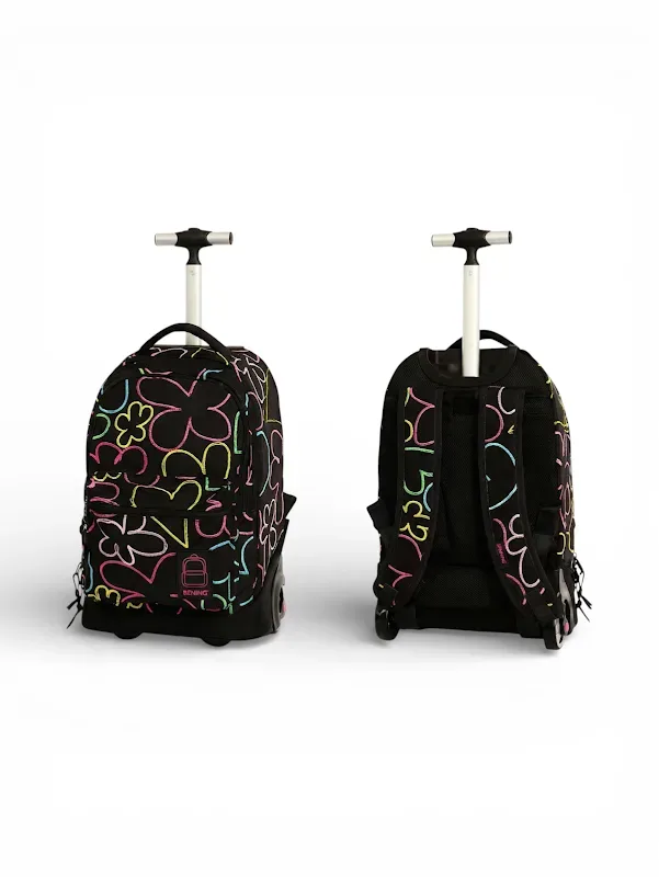 Mochila Mooving 1610325 Trolley Heart #COLOR NEGRO