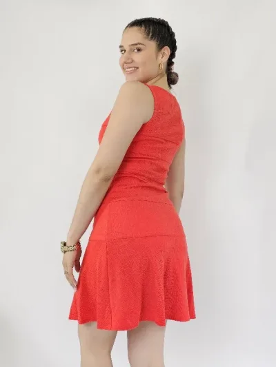 Vestido color rojo para dama