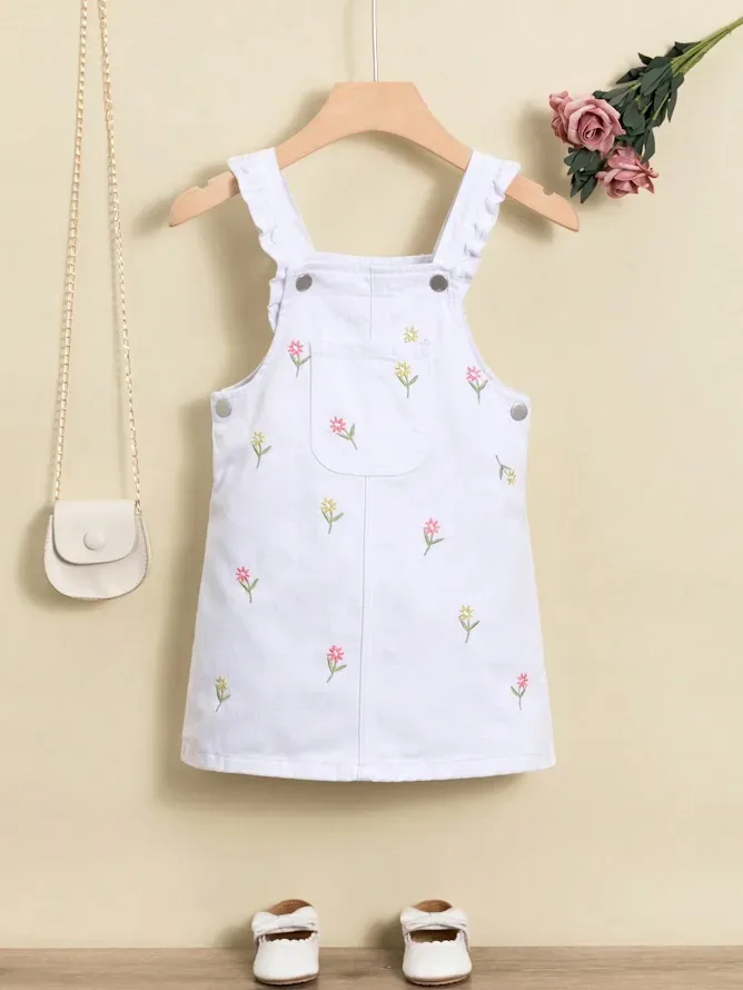 Vestido para niña color blanco