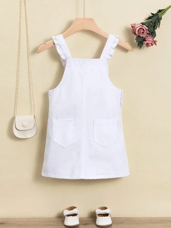 Vestido para niña color blanco
