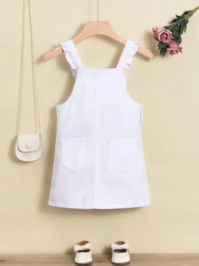 Vestido para niña color blanco