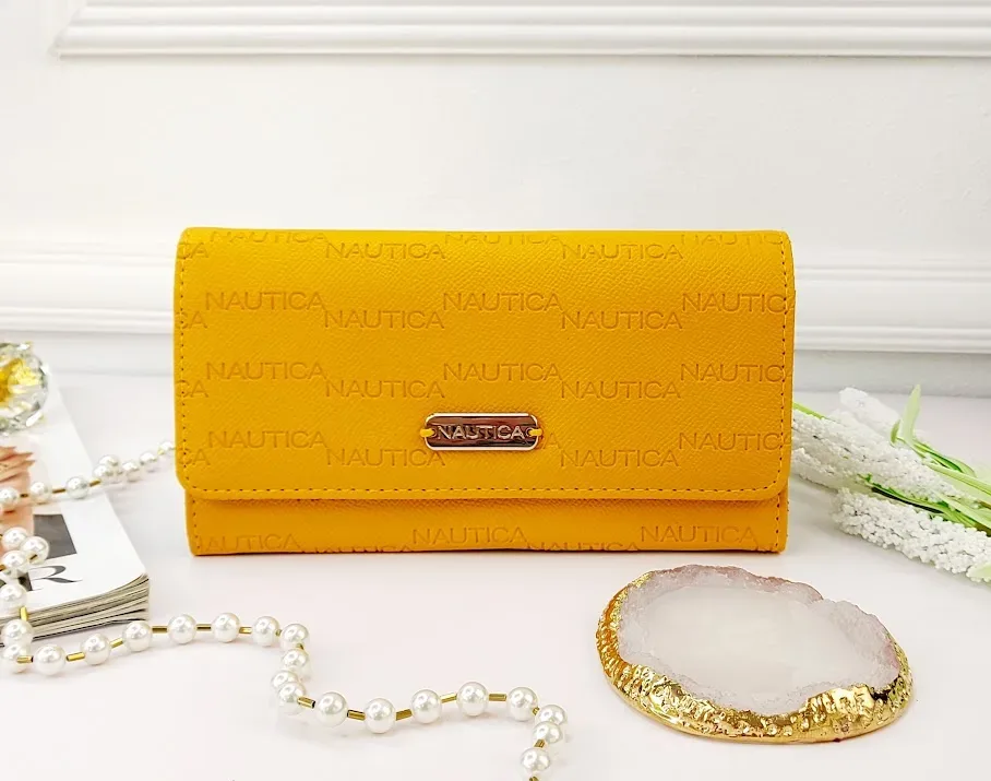 Cartera Naútica para dama color amarillo