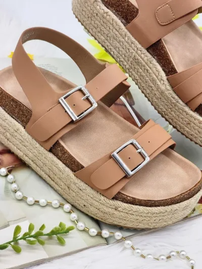 Sandalias Coral para dama color blanco DASSIA TAN