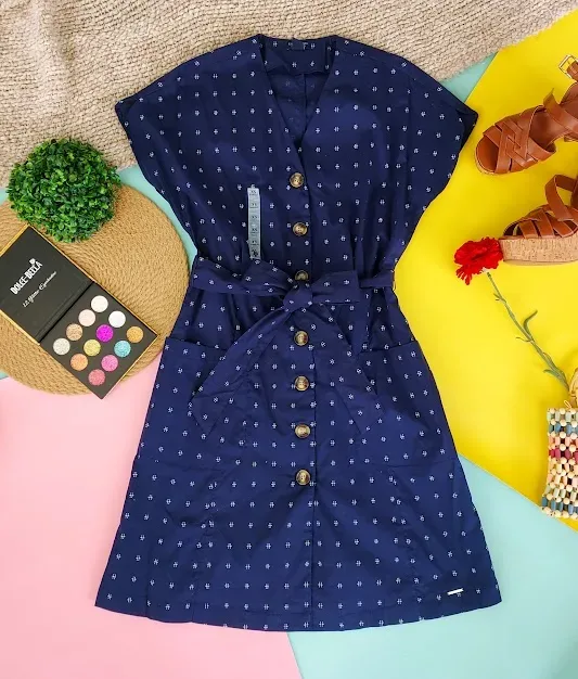 Vestido U.S Polo para dama color azul