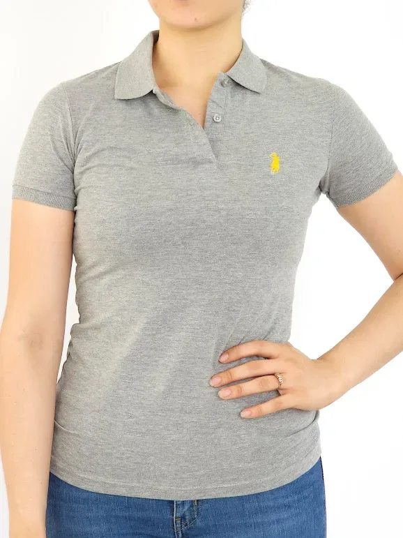 Camiseta Polo Cambrige Club para dama color gris