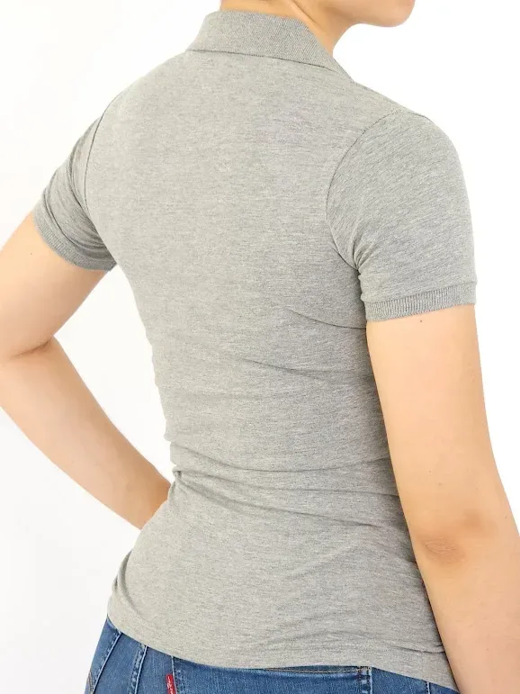Camiseta Polo Cambrige Club para dama color gris