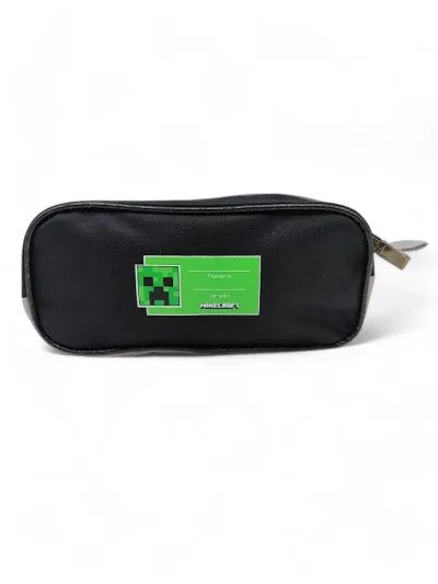 Cartuchera de Minecraft color Negro