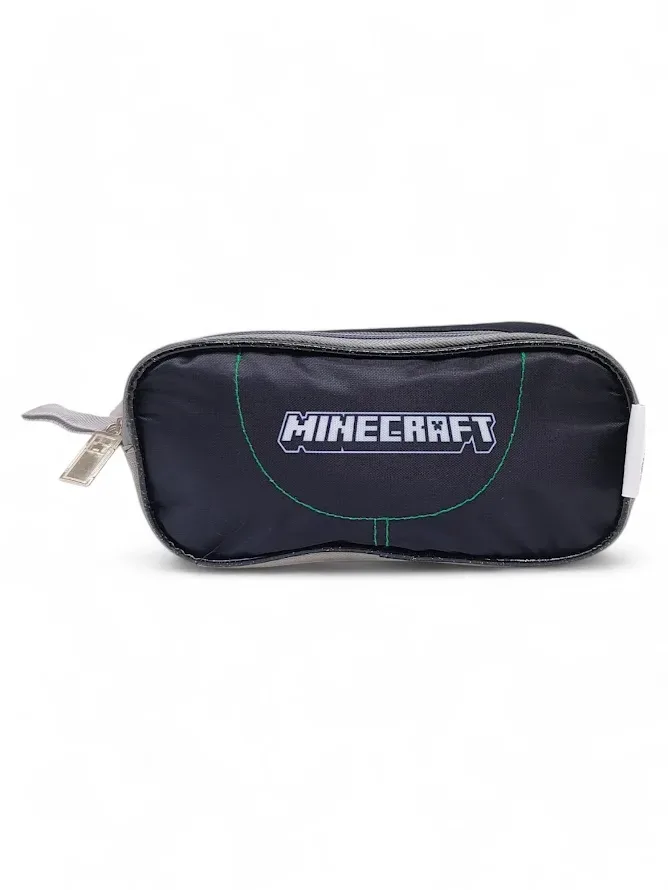 Cartuchera de Minecraft color Negro