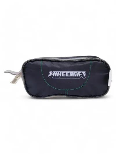 Cartuchera de Minecraft color Negro
