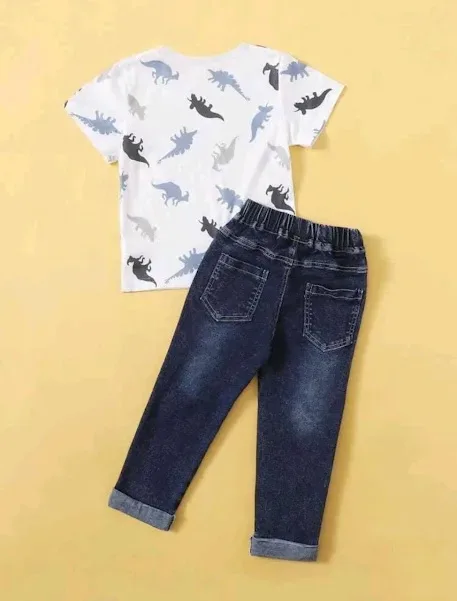 Conjunto para niño diseño dinosaurio