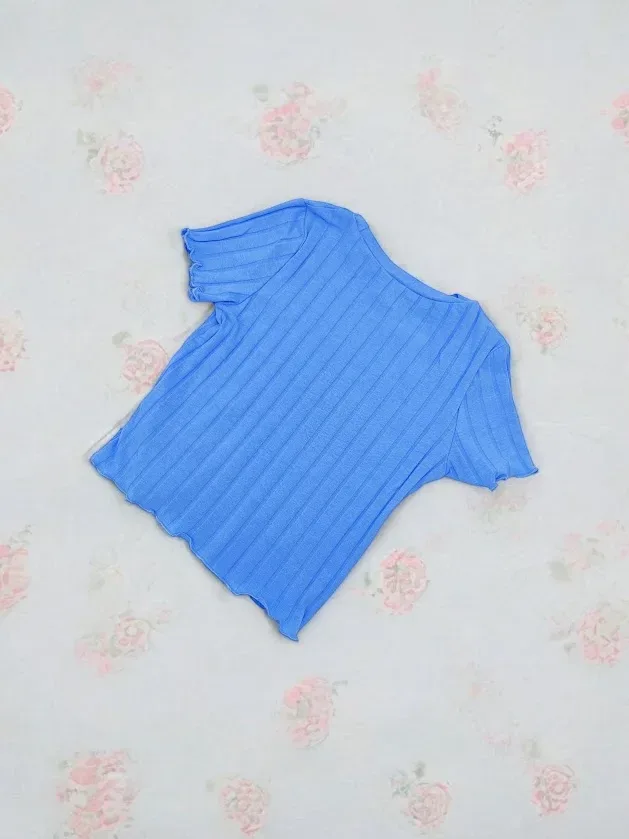 Blusa para niña color celeste