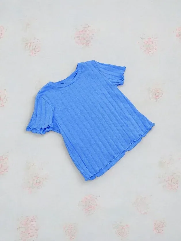 Blusa para niña color celeste