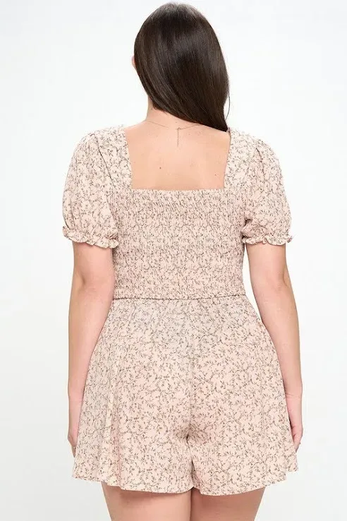 Enterizo para dama con diseño floral