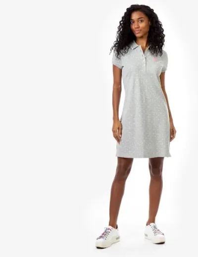 Vestido U.S.Polo ASSN para dama diseño de lunares
