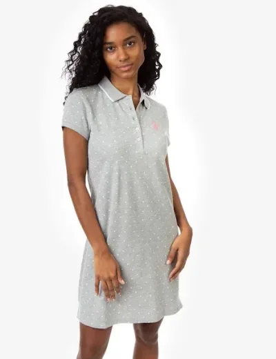 Vestido U.S.Polo ASSN para dama diseño de lunares