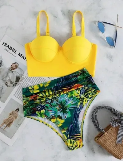 Vestido de baño para dama diseño floral