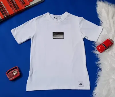 Camiseta para niño American Kids color blanco