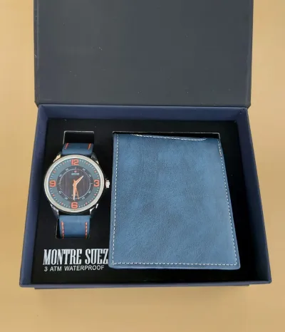 Set de reloj y billetera para caballero PL 5286 PNP-BLU/ORG