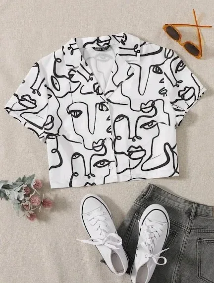 Blusa para dama diseño abstracto