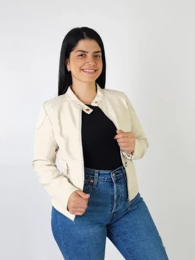 Jacket Salvaje para dama color beige