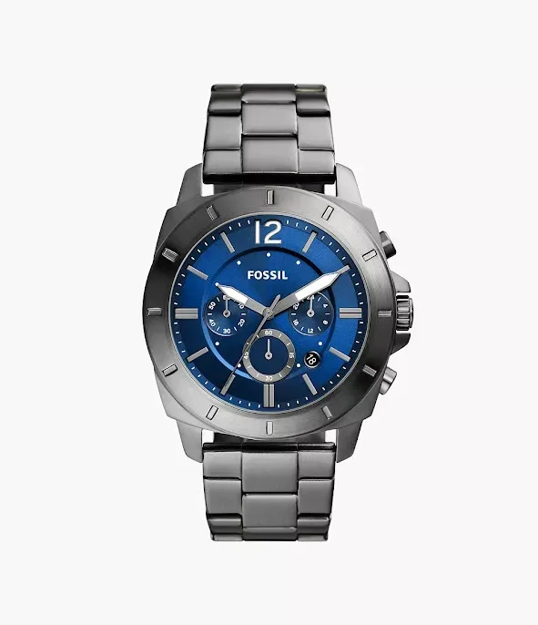 Reloj Fossil para caballero color plateado