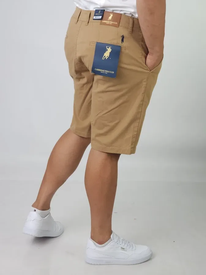 Short Cambridge Polo Club para caballero color café CSHCA-0135