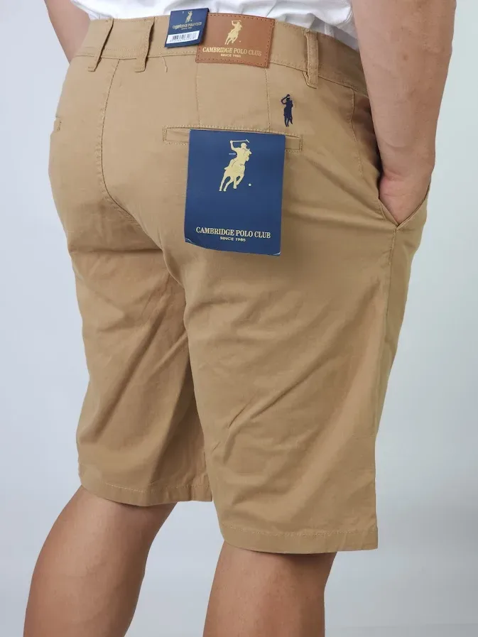 Short Cambridge Polo Club para caballero color café CSHCA-0135