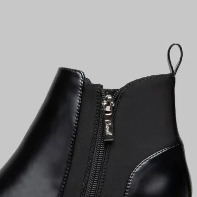 Botines Coral para dama negro BARCELONA BLACK GLOSS