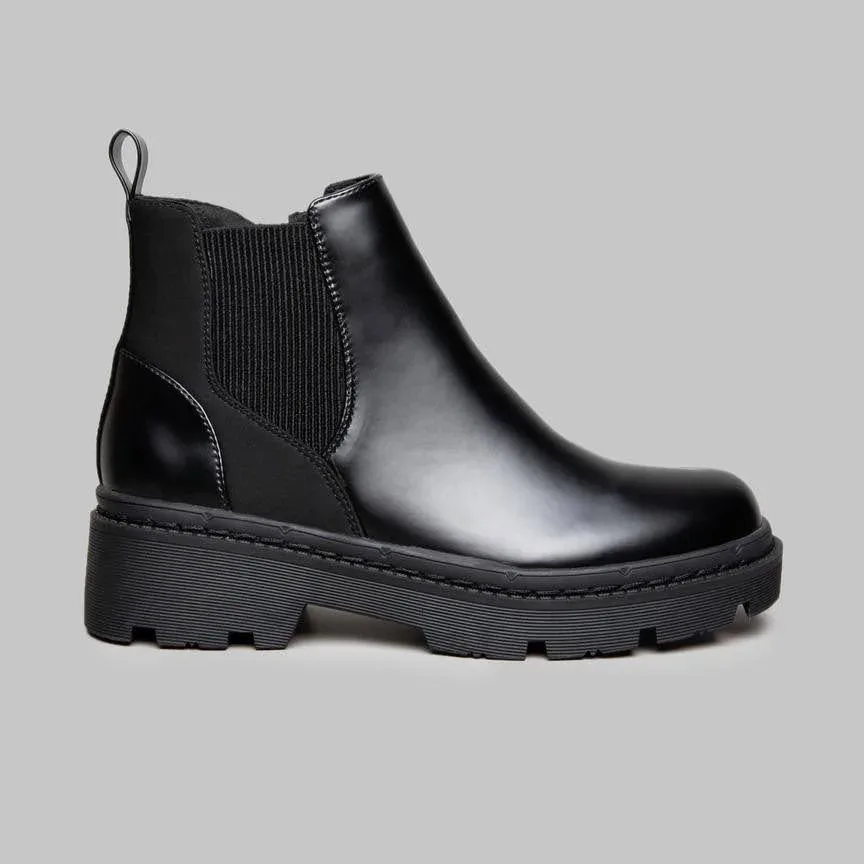 Botines Coral para dama negro BARCELONA BLACK GLOSS