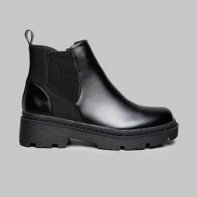Botines Coral para dama negro BARCELONA BLACK GLOSS