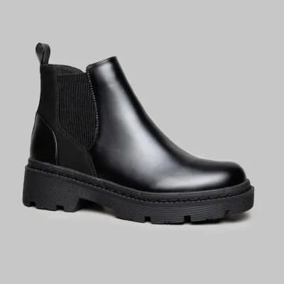Botines Coral para dama negro BARCELONA BLACK GLOSS