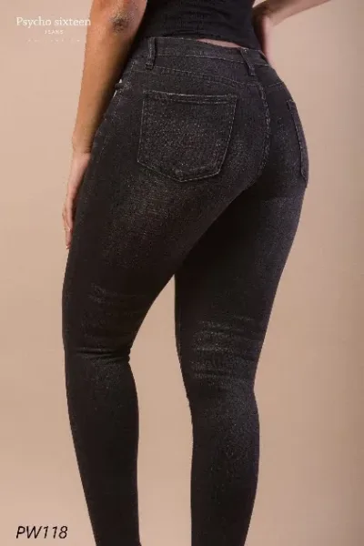 Pantalón Psycho Sixteen Skinny PW118 para dama color gris