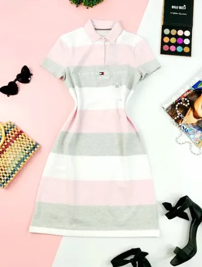 Vestido Tommy hilfiger para dama diseño a rayas